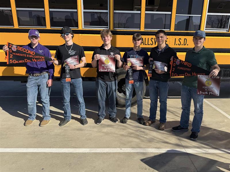 Our Hallsville FFA CDE Teams spent their Saturday at the Gilmer / White Oak Double Header event! Click the link for all the results!
